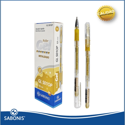 BOLIGRAFO SABONIS DORADO (GL501)