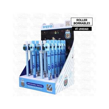 [87000.2] BOLIGRAFO  BORRABLE WERO AFA ROLLER GEL AZUL
