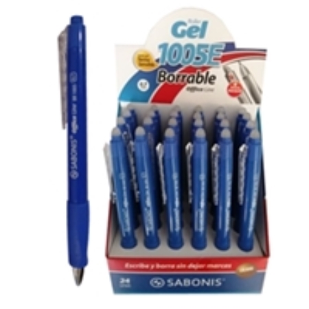 [303022] BOLIGRAFO  BORRABLE SABONIS ROLLER GEL RETRACTIL (1005)