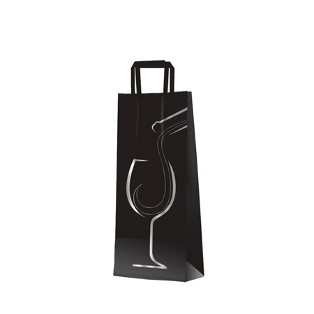 BOLSA PARA 2 BOTELLAS PANA-PACK FANTASIA 22X42 CM PAPEL