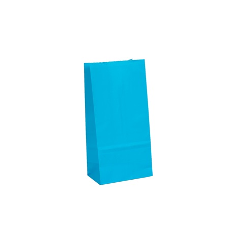 BOLSA BRANDPACK FEST 12,5X7 CM PAPEL COLOR CELESTE 10 UNID.