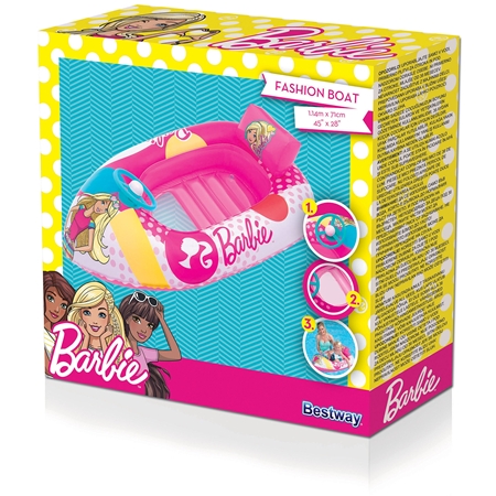 BOTE INFLABLE BESTWAY FASHION BOAT BARBIE (93204) 71X114 CM