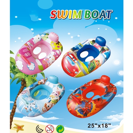 [J0013001] BOTE INFLABLE SWIM BOAT SALVAVIDAS 25"X18"