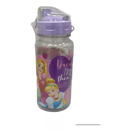 [J75393] BOTELLA BELGIOCO FLIP TOP PRINCESAS PLASTICO