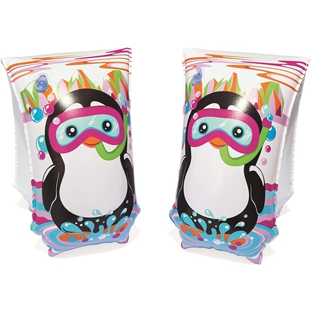 [I74464] BRACITOS INFLABLES BESTWAY PINGÜINO NIÑOS 5 A 12 AÑOS (32102) 23X15 CM