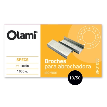 BROCHES ABROCHADORA OLAMI N° 10/50 1000 UNID.