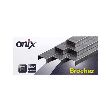 BROCHES ABROCHADORA ONIX N°23/6 1000 UNID. (2306)