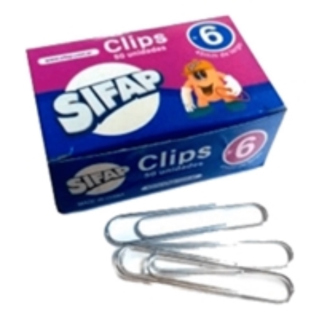 [307389] BROCHES CLIPS SIFAP N°6 50 UNID.