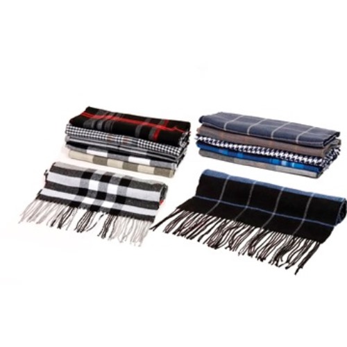 [82826-2] BUFANDA HOMBRE DISEÑOS SURTIDOS (S1018/S1019) 170X30 CM