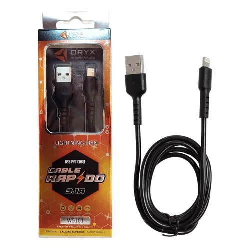 [10386] CABLE DE DATOS ORYX LIGHTNING IPHONE (W5101)