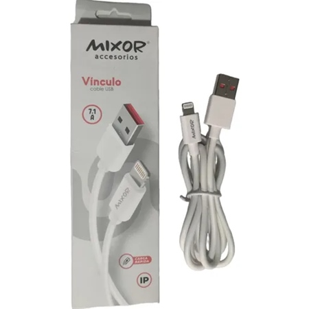 [110733028] CABLE DE DATOS MIXOR LIGHTNING IPHONE 1M
