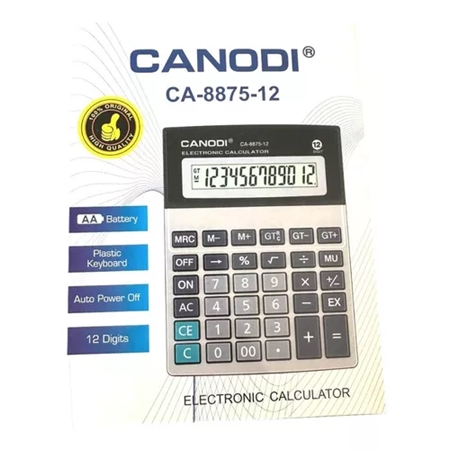 [002-1000] CALCULADORA CANODI (CA-8875-12)