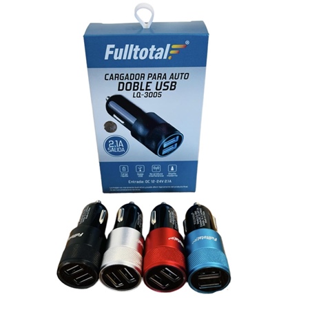 [LQ-3005] CARGADOR AUTO METALIZADO
