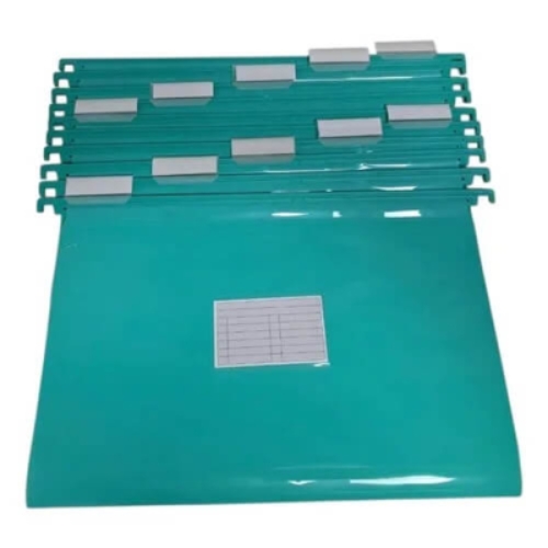 [L75922-1] CARPETA COLGANTE LAMA CON VISOR VERDE