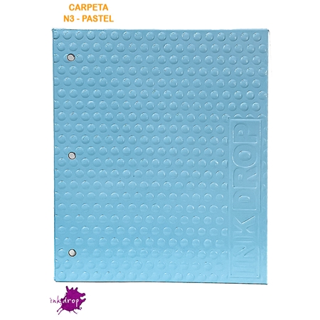 [309213-6] CARPETA CON CORDON INKDROP CON CORDON N°3 PASTEL (202009)