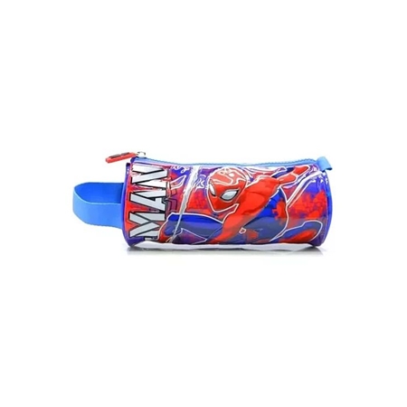 [82224-2] CARTUCHERA UN CIERRE CRESKO SPIDERMAN TUBO PVC (HA585)
