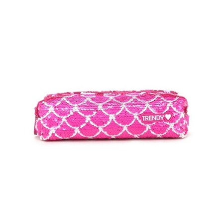 [84213-2] CARTUCHERA TRENDY LENTEJUELAS FUCSIA (16322)
