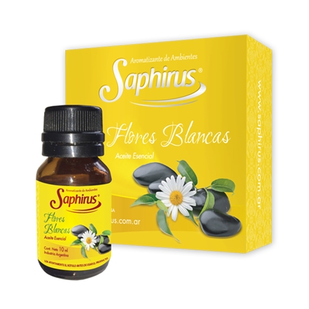 [7798184681865] ACEITE ESENCIAL SAPHIRUS FLORES BLANCAS 10 ML