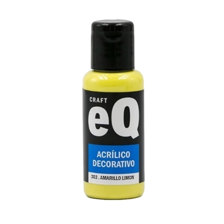 [L73783] ACRILICO DECORATIVO EQ ARTE AMARILLO LIMON 50 CC (303)