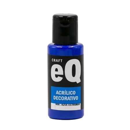 [L73808] ACRILICO DECORATIVO EQ ARTE AZUL ULTRAMAR 50 CC (406)