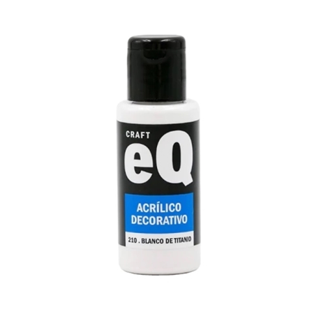 [L73778] ACRILICO DECORATIVO EQ ARTE BLANCO DE TITANIO 50 CC (210)
