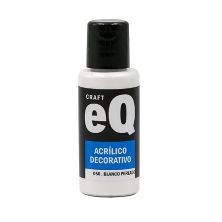 [L73840] ACRILICO DECORATIVO EQ ARTE BLANCO PERLADO 50 CC (50)