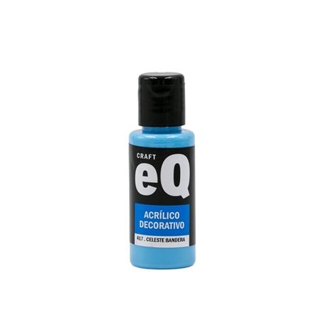 [L73795] ACRILICO DECORATIVO EQ ARTE CELESTE BANDERA 50 CC (417)