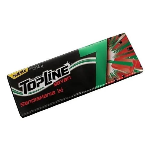 CHICLES TOPLINE SEVEN SANDIA MANIA 7 UNID.