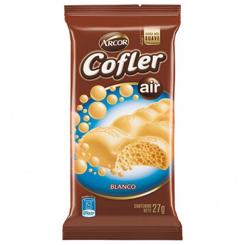 [K0233015.2] CHOCOLATE COFLER AIR BLANCO 27 GR