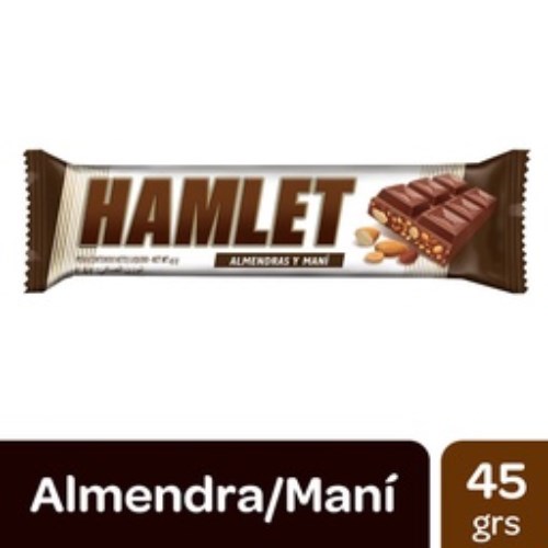 CHOCOLATE HAMLET ALMENDRAS Y MANI