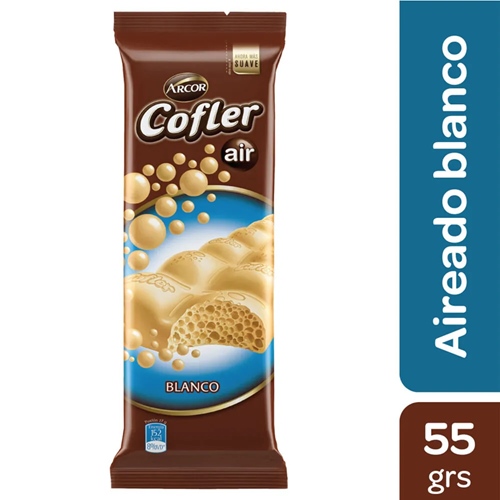 CHOCOLATE COFLER AIR BLANCO 55 GR