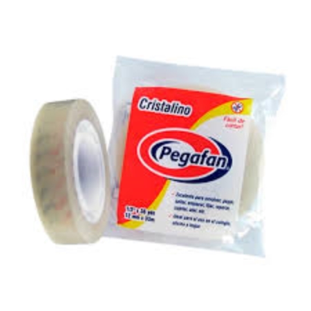 [304301] CINTA ADHESIVA PEGAFAN 12MM TRANSPARENTE 25 M