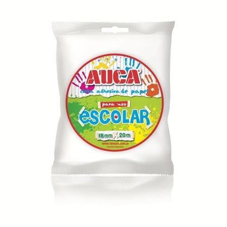 [304339] CINTA DE ENMASCARAR AUCA ESCOLAR 18MM PAPEL 50 M