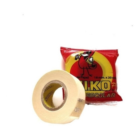 [304355] CINTA DE ENMASCARAR STIKO 18MM ESCOLAR PAPEL 20 M
