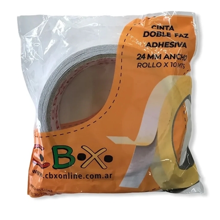 [304298] CINTA DOBLE FAZ ADHESIVA CBX 24MM 10 M