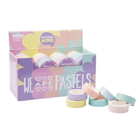 [503507805] CINTA  DECORATIVA 15MM GLITTER PASTEL 5 M (2102110301)