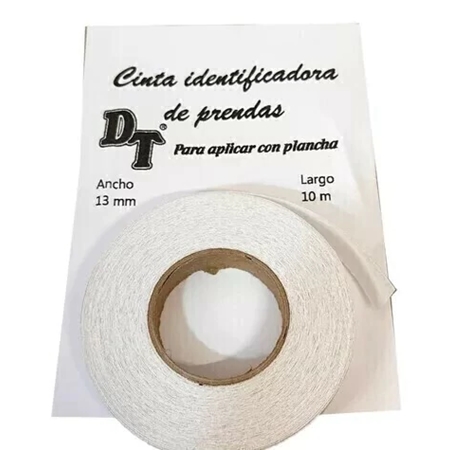 [100208] CINTA  IDENTIFICADORA DE PRENDAS 13MM 1 M (DT37122)