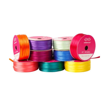 CINTA  RASO CORDON DE ORO N°1, 6 MM 1 M