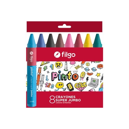 CRAYONES FILGO SUPER JUMBO CERA 8 UNID.