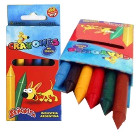 [303660] CRAYONES SEÑORITA 6 UNID.