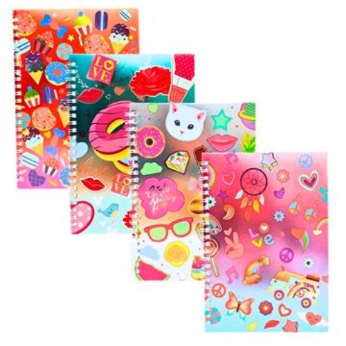 [83458-1] CUADERNO 15X21 CM (333) METALIZADA ESPIRAL
