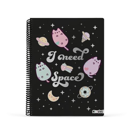 CUADERNO MOOVING A4 80 HOJAS (1208207) SEMIRIGIDA RAYADO