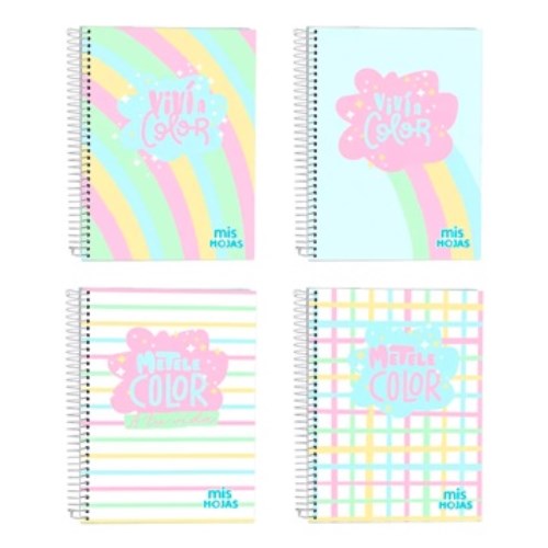 [86738] CUADERNO MIS HOJAS A5 100 HOJAS TAPA T/DURA RAYADO