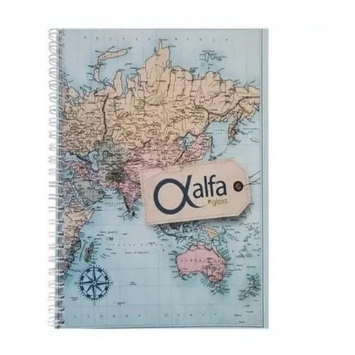 [306050.1] CUADERNO ALFA 42 HOJAS ESPIRAL CUADRICULADO