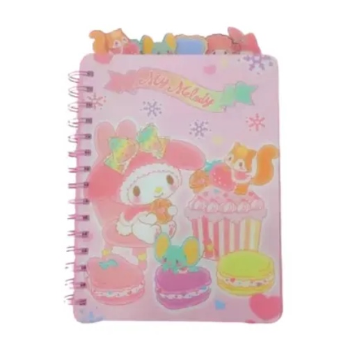 [202131.1] CUADERNO MY MELODY CON SEPARADORES (PP006) PLASTICA