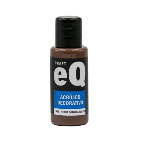 [L73787] ACRILICO DECORATIVO EQ ARTE TIERRA SOMBRA TOSTADA 50 CC (805)