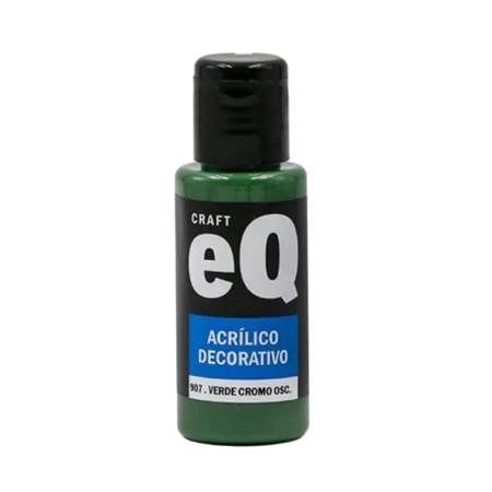 [L73820] ACRILICO DECORATIVO EQ ARTE VERDE CROMO OSCURO 50 CC (907)