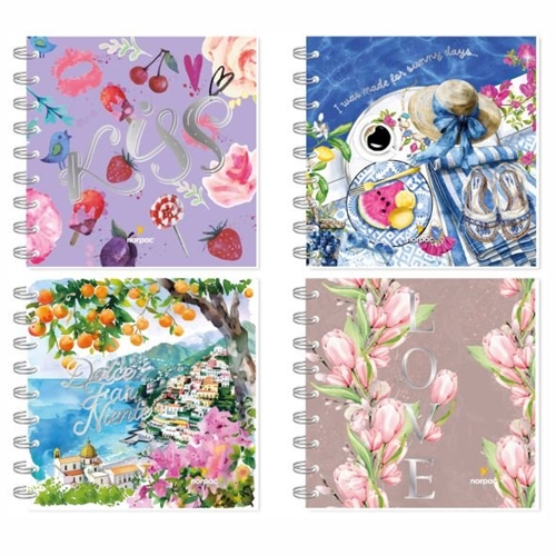 [308529] CUADERNO NOR-PAC MIXTO PREMIUM 15X15 CM 120 HOJAS (172MP) ESPIRAL