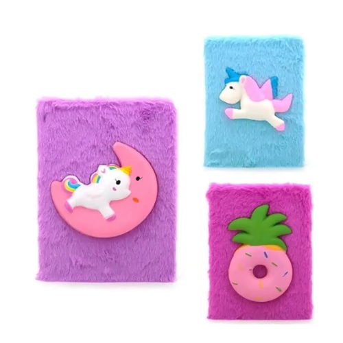 [82216-1] CUADERNO TRENDY SQUISHY 15X21 CM (15053) TAPA PELUCHE