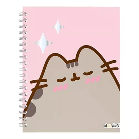 [L62750.1] CUADERNO MOOVING PUSHEEN 16X21 CM 80 HOJAS (1205207) T/DURA ESPIRAL